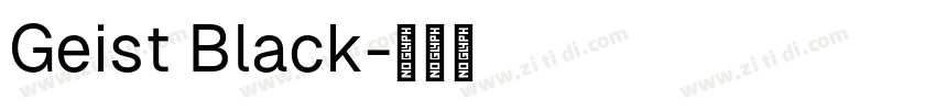 Geist Black字体转换